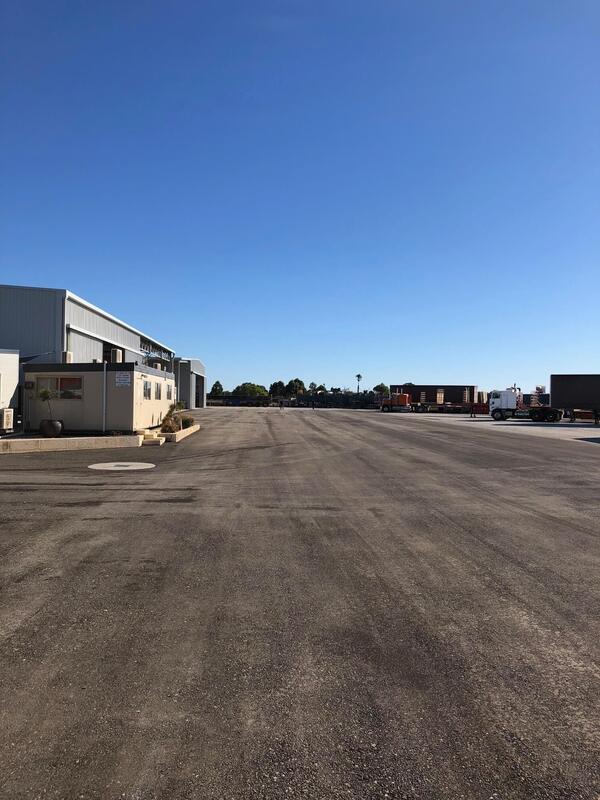 This is a photo of a hardstand driveway which is in the process of being installed by Craigieburn Road Tech